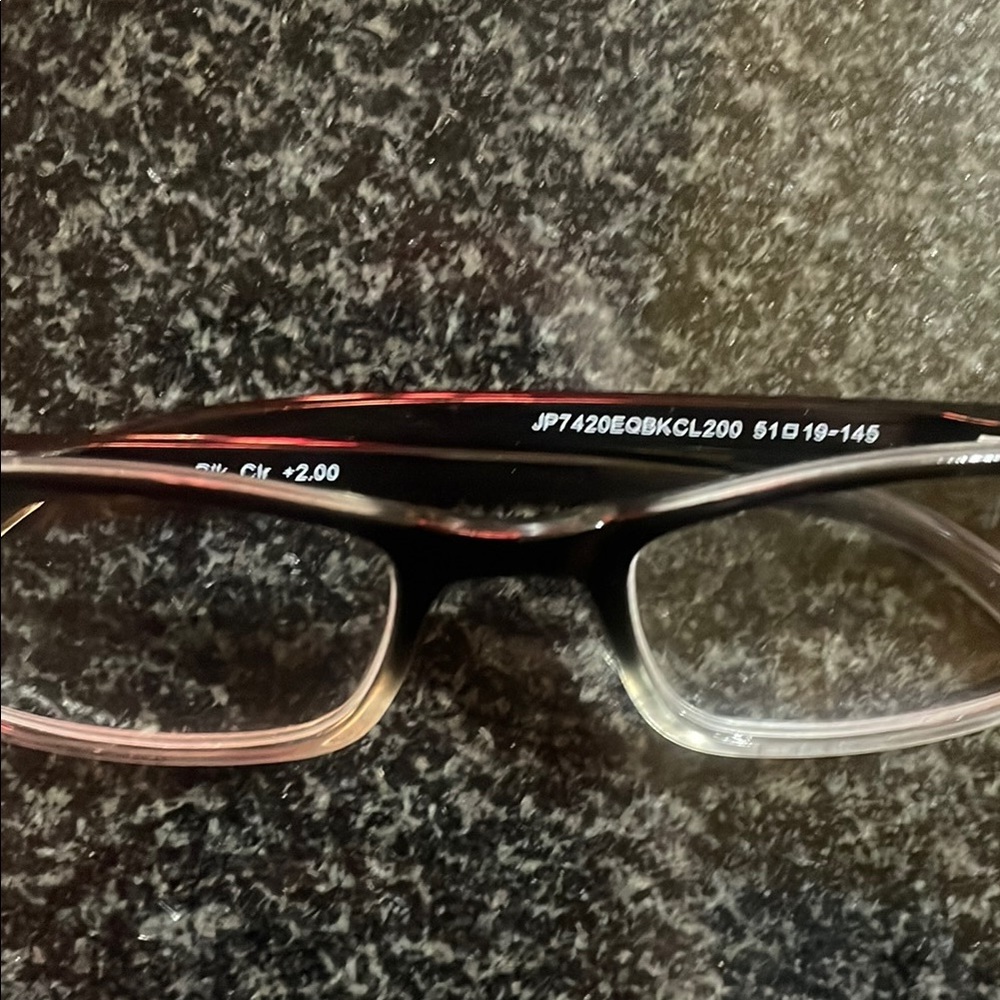 2 Foster Grant - 2 Generic -Black Rectangular Reading Glasses Sleek Design - Picture 7 of 16
